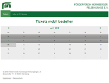 Tablet Screenshot of felsengaenge-nuernberg.de